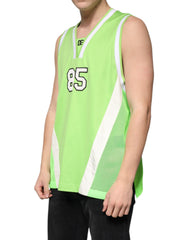 Dolce & Gabbana Green Polyester Jersey Sleeveless T-shirt -   -  Dolce & Gabbana.