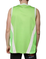 Dolce & Gabbana Green Polyester Jersey Sleeveless T-shirt -   -  Dolce & Gabbana.