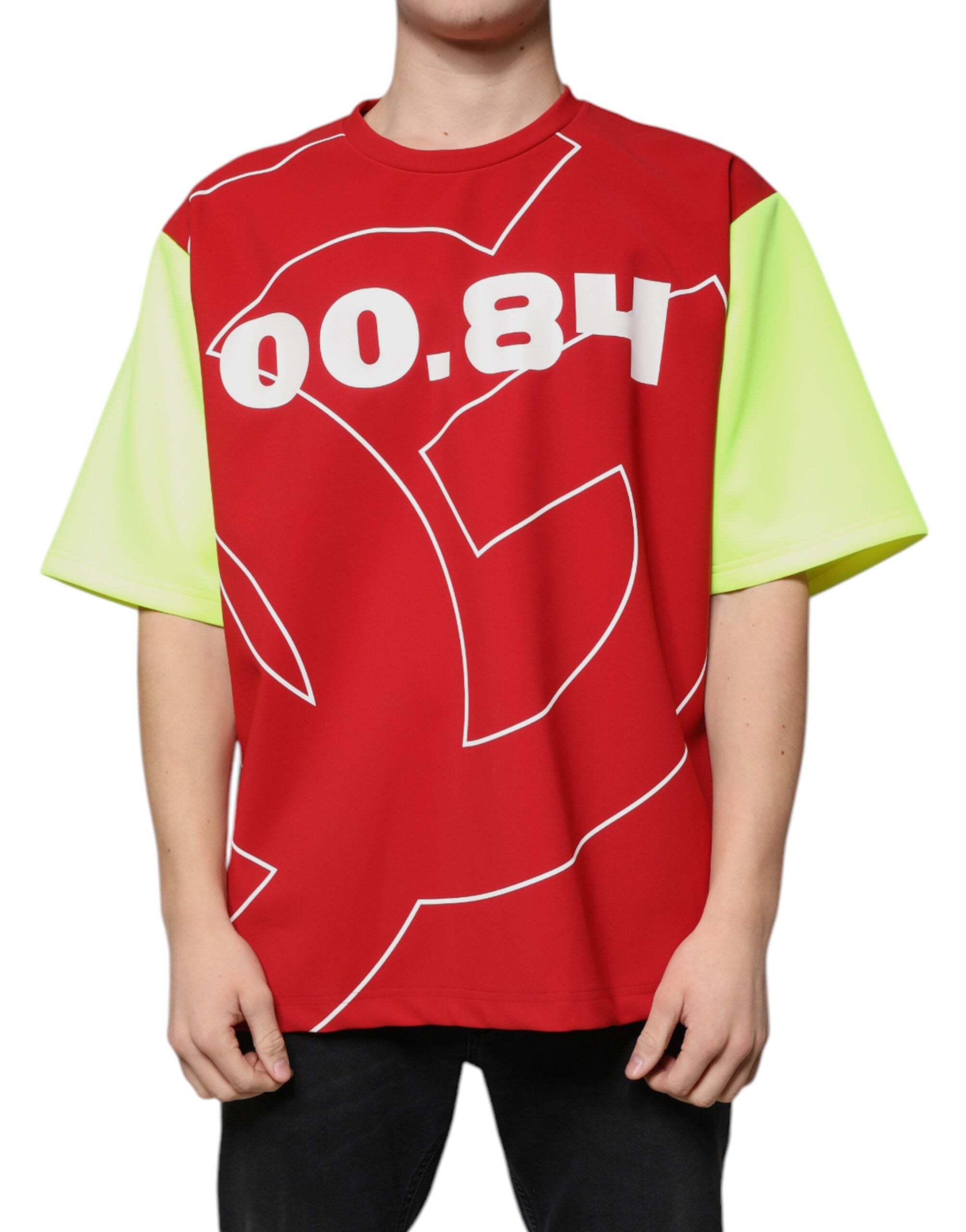 Dolce & Gabbana Multicolor Logo Cotton Men Crew Neck T-shirt -   -  Dolce & Gabbana.