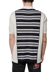 Dolce & Gabbana Multicolor Stripe Collared Polo T-shirt -   -  Dolce & Gabbana.