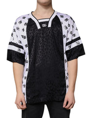Dolce & Gabbana Black White Logo Men Short Sleeves T-shirt -   -  Dolce & Gabbana.