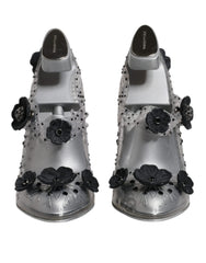 Dolce & Gabbana Clear Floral Crystal CINDERELLA Heels Shoes -   -  Dolce & Gabbana.