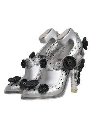Dolce & Gabbana Clear Floral Crystal CINDERELLA Heels Shoes -   -  Dolce & Gabbana.