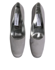 Dolce & Gabbana Gray Suede Leather High Heel Pumps Shoes -   -  Dolce & Gabbana.