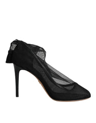 Dolce & Gabbana Black Nylon Stretch Mesh Sock Boots Shoes -   -  Dolce & Gabbana.