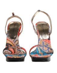 Dolce & Gabbana Multicolor Floral High Heels Sandals Shoes -   -  Dolce & Gabbana.
