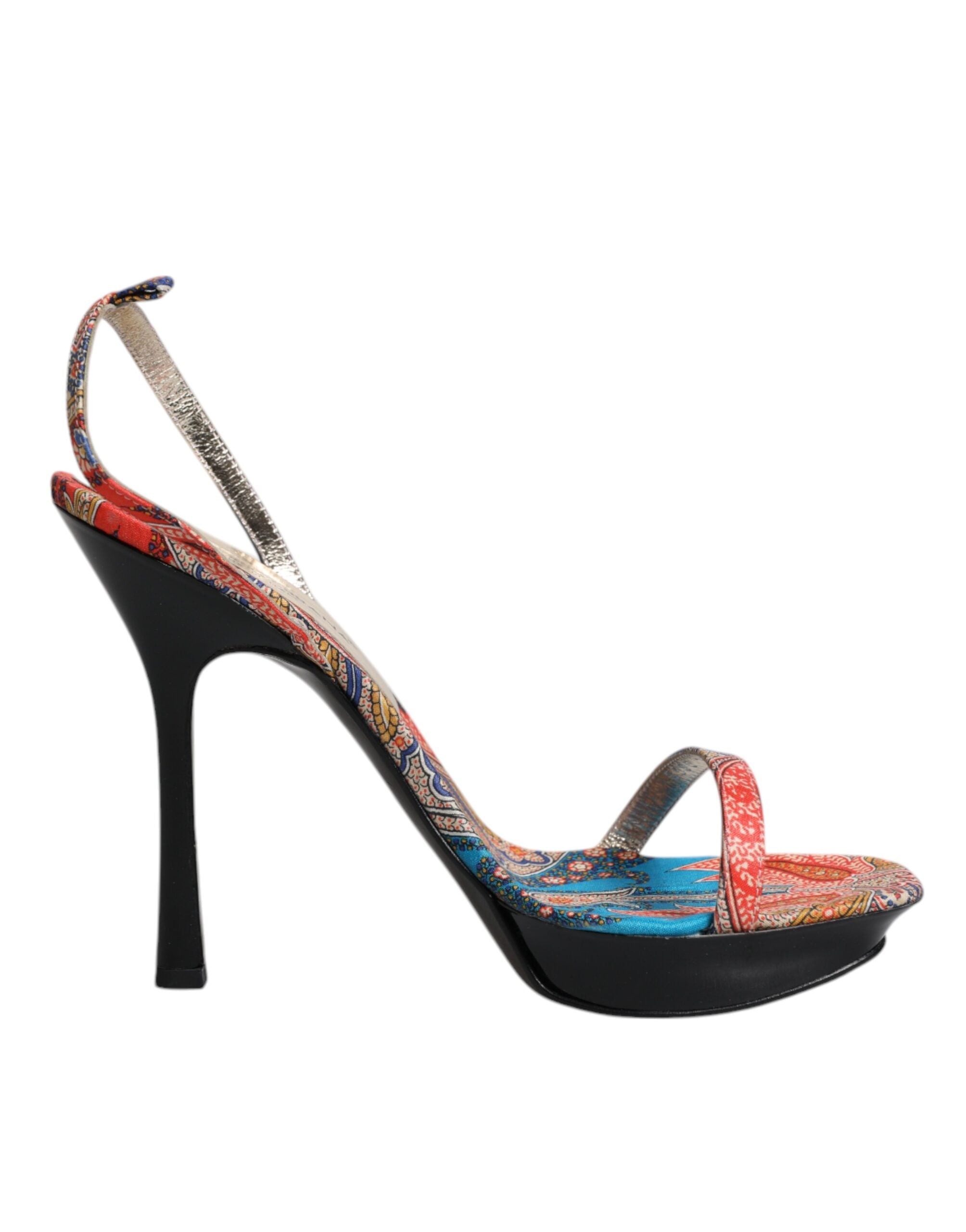Dolce & Gabbana Multicolor Floral High Heels Sandals Shoes -   -  Dolce & Gabbana.