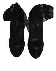 Dolce & Gabbana Black Nylon Mesh Sock Style Boots Shoes -   -  Dolce & Gabbana.