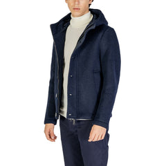 Hydra Clothing Blue Polyester Jackets & Coat -   -  Hydra Clothing.