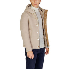 Hydra Clothing Beige Polyester Jackets & Coat -   -  Hydra Clothing.