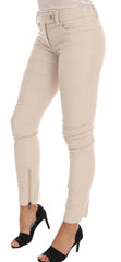 Ermanno Scervino Beige Slim Jeans Corduroy Skinny Pants -   -  Ermanno Scervino.