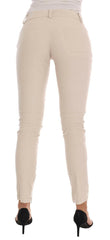 Ermanno Scervino Beige Slim Jeans Corduroy Skinny Pants -   -  Ermanno Scervino.