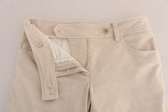 Ermanno Scervino Beige Slim Jeans Corduroy Skinny Pants -   -  Ermanno Scervino.
