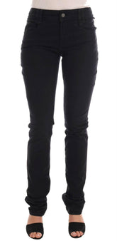 John Galliano Black Cotton Denim Stretch Regular Fit Jeans -   -  John Galliano.