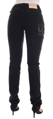 John Galliano Black Cotton Denim Stretch Regular Fit Jeans -   -  John Galliano.