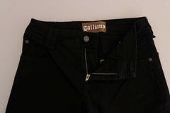 John Galliano Black Cotton Denim Stretch Regular Fit Jeans -   -  John Galliano.