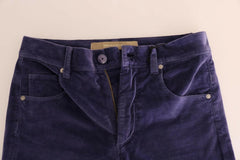 Ermanno Scervino Purple Corduroy Stretch Bootcut Pants -   -  Ermanno Scervino.
