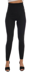 Dolce & Gabbana Gray Cashmere Ribbed Stretch Tights -   -  Dolce & Gabbana.
