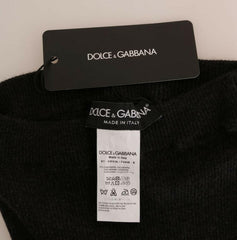 Dolce & Gabbana Gray Cashmere Ribbed Stretch Tights -   -  Dolce & Gabbana.