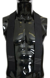Dolce & Gabbana Dark Blue Polka Dotted Silk Scarf -  Neckties, Men -  Dolce & Gabbana.