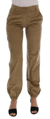 Ermanno Scervino Beige Cotton Corduroys Pants -   -  Ermanno Scervino.