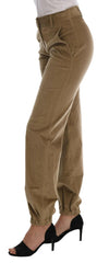 Ermanno Scervino Beige Cotton Corduroys Pants -   -  Ermanno Scervino.
