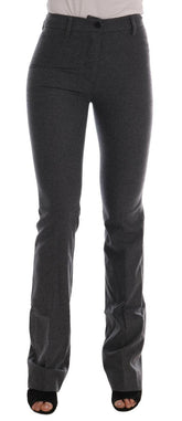 Ermanno Scervino Gray Wool Stretch Slim Pants -   -  Ermanno Scervino.