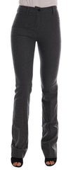 Ermanno Scervino Gray Wool Stretch Slim Pants -   -  Ermanno Scervino.