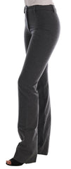 Ermanno Scervino Gray Wool Stretch Slim Pants -   -  Ermanno Scervino.
