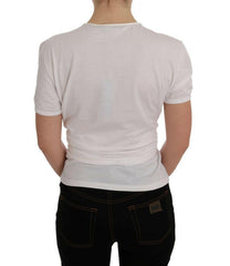 Dolce & Gabbana White Cotton Silk T-Shirt -   -  Dolce & Gabbana.