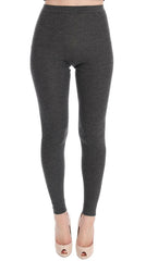 Dolce & Gabbana Gray Cashmere Stretch Tights -   -  Dolce & Gabbana.