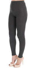 Dolce & Gabbana Gray Cashmere Stretch Tights -   -  Dolce & Gabbana.