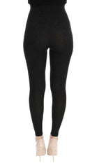 Dolce & Gabbana Gray Cashmere Stretch Tights -   -  Dolce & Gabbana.