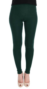 Dolce & Gabbana Green Cashmere Stretch Tights -   -  Dolce & Gabbana.