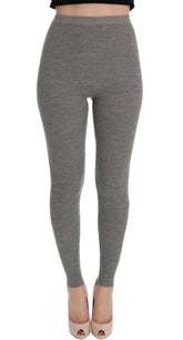 Dolce & Gabbana Gray Cashmere Stretch Tights -   -  Dolce & Gabbana.