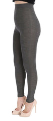 Dolce & Gabbana Gray Cashmere Stretch Tights -   -  Dolce & Gabbana.