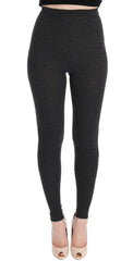 Dolce & Gabbana Gray Wool Stretch Tights -   -  Dolce & Gabbana.
