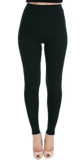 Dolce & Gabbana Green Wool Stretch Tights -   -  Dolce & Gabbana.