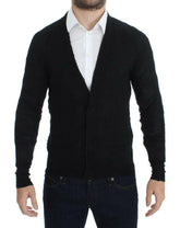 Costume National Black Fine Wool Button Cardigan -   -  Costume National.