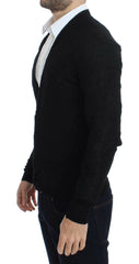 Costume National Black Fine Wool Button Cardigan -   -  Costume National.