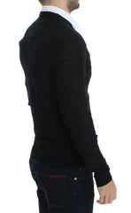 Costume National Black Fine Wool Button Cardigan -   -  Costume National.