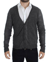 Costume National Gray Wool Button Cardigan Sweater -   -  Costume National.