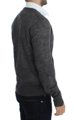 Costume National Gray Wool Button Cardigan Sweater -   -  Costume National.