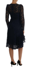 Dolce & Gabbana Blue Taormina Floral Lace Sheath Dress -   -  Dolce & Gabbana.