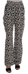 Dolce & Gabbana Black White Polka Dottes Silk Pants -   -  Dolce & Gabbana.