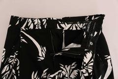 Dolce & Gabbana Black Tree Cotton Stretch Pants -   -  Dolce & Gabbana.