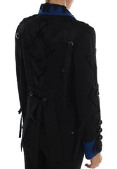 Dolce & Gabbana Black Wool Trench Jacket -   -  Dolce & Gabbana.
