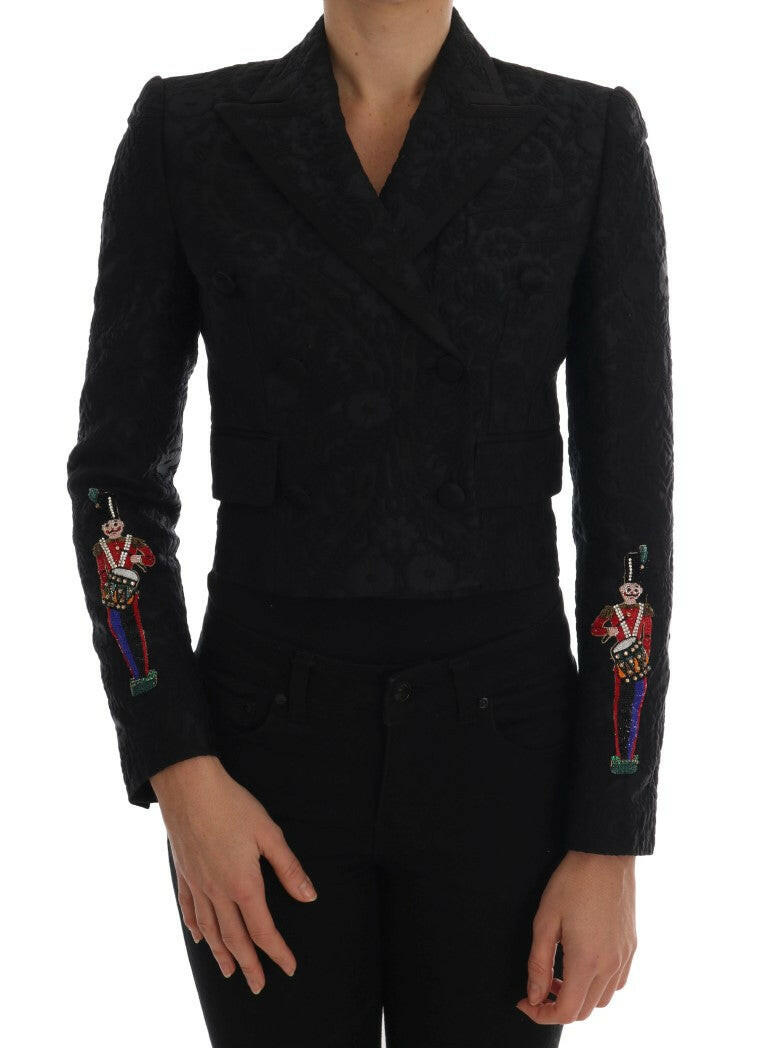Dolce & Gabbana Black Brocade Blazer Jacket -   -  Dolce & Gabbana.