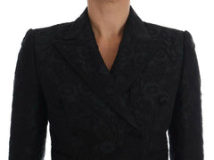 Dolce & Gabbana Black Brocade Blazer Jacket -   -  Dolce & Gabbana.