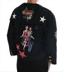 Dolce & Gabbana Blue Crystal MAMMA Sicily Jacket -   -  Dolce & Gabbana.